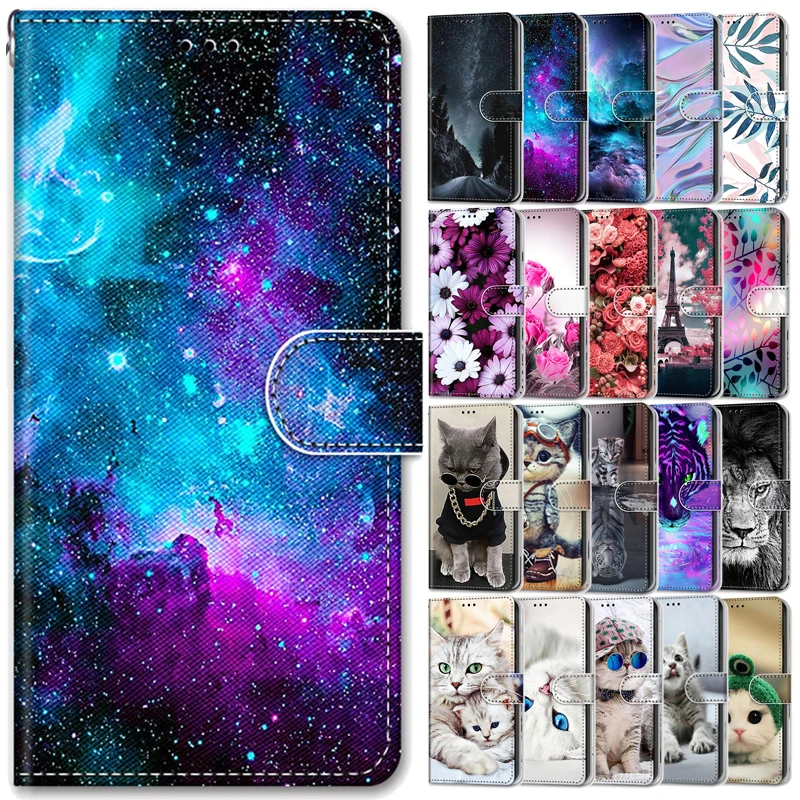 

Кожаный чехол-бумажник для Samsung Galaxy A52s A52 5G A528 A526, чехол-книжка, чехол для A52 4G A525, чехол для телефона с рисунком животных