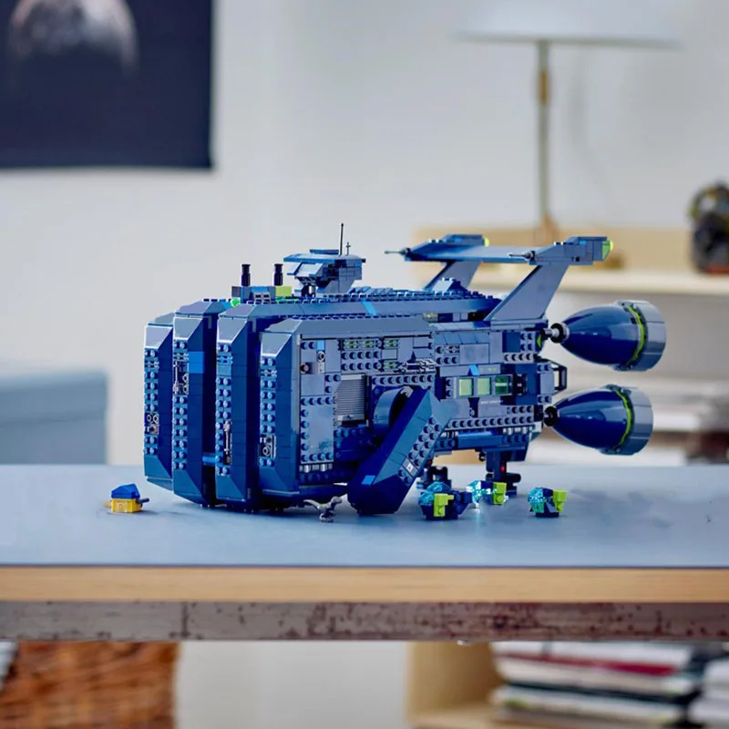 Фото 1826 шт. MOC Рексселсиор! Сборка строительных блоков Развивающие игрушки Детские подарки Орнаменты Коллекция серии Военные военные корабли №1