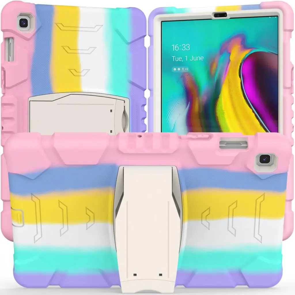 

Чехол для Samsung Galaxy Tab S5e 10,5 дюйма, фотосессия 2019 дюйма, T720, T725, детская безопасная броня, противоударный ПК, гибридная подставка, чехол для план...