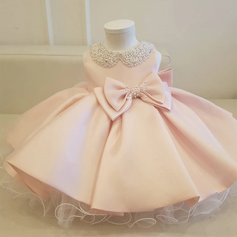 

0-2 Year Summer Baptism Dress Gown 1st Birthday Dress For Baby Girl Newborn Ceremony Princess Dress Wedding Dresses