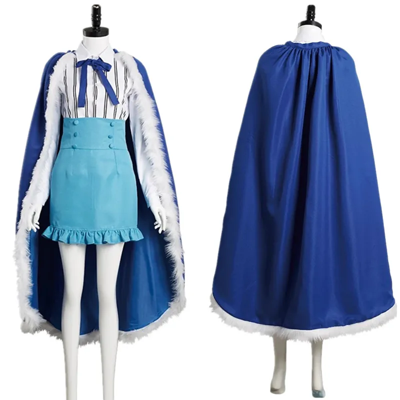 Anime One Piece Cosplay Costume Ulti Jacket Skirt Cloak Bow Tie Sexy Pretty Uniform Halloween Birthday Prom Party Suit