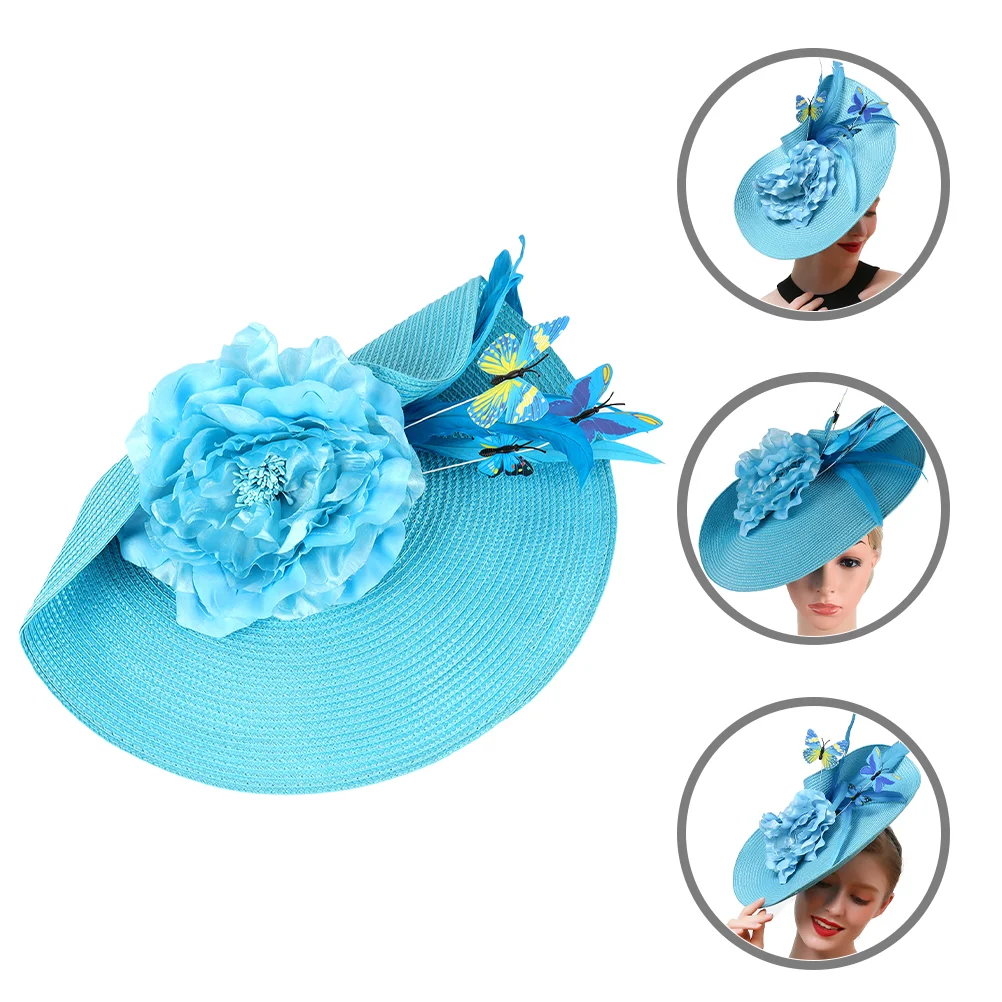 Повязка на голову для чаепития головной убор ручной работы соломенный чародей