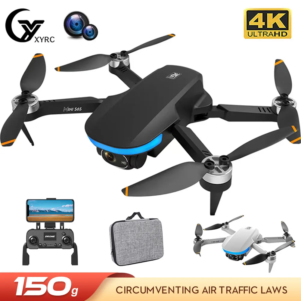 XYRC S6S мини GPS Дрон 4K профессиональный двойной HD EIS камера освещение флюоресцентное