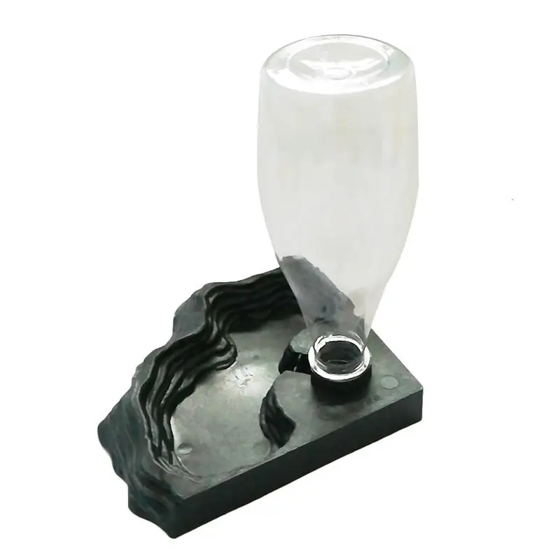 

Piece Glass Reptile Automatic Drinking Fountains Turtle Basin Drinking Fountains Reptile Box Landscape Decoration