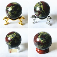 high quality natural dragon blood ball crystal stone sphere healing quartz stone for reiki decoration