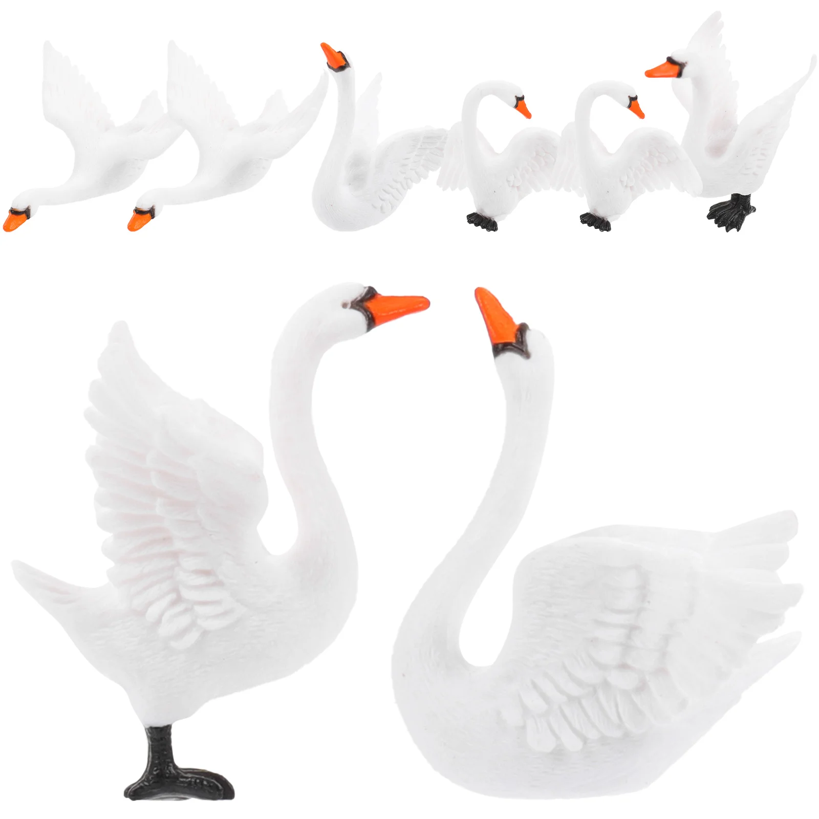 

Swan Mini Miniature Resin Figurine Bonsai Decor Micro Landscape Decoration Ornaments Crafts Craft Statue