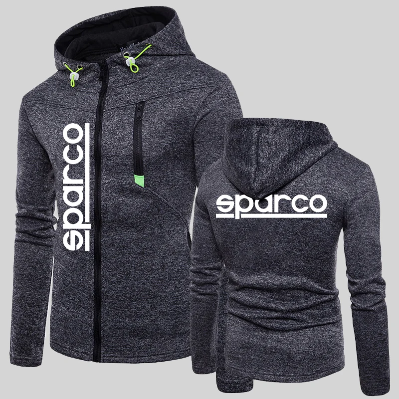 Мужская толстовка с капюшоном и принтом Sparco верхняя одежда спортивные толстовки
