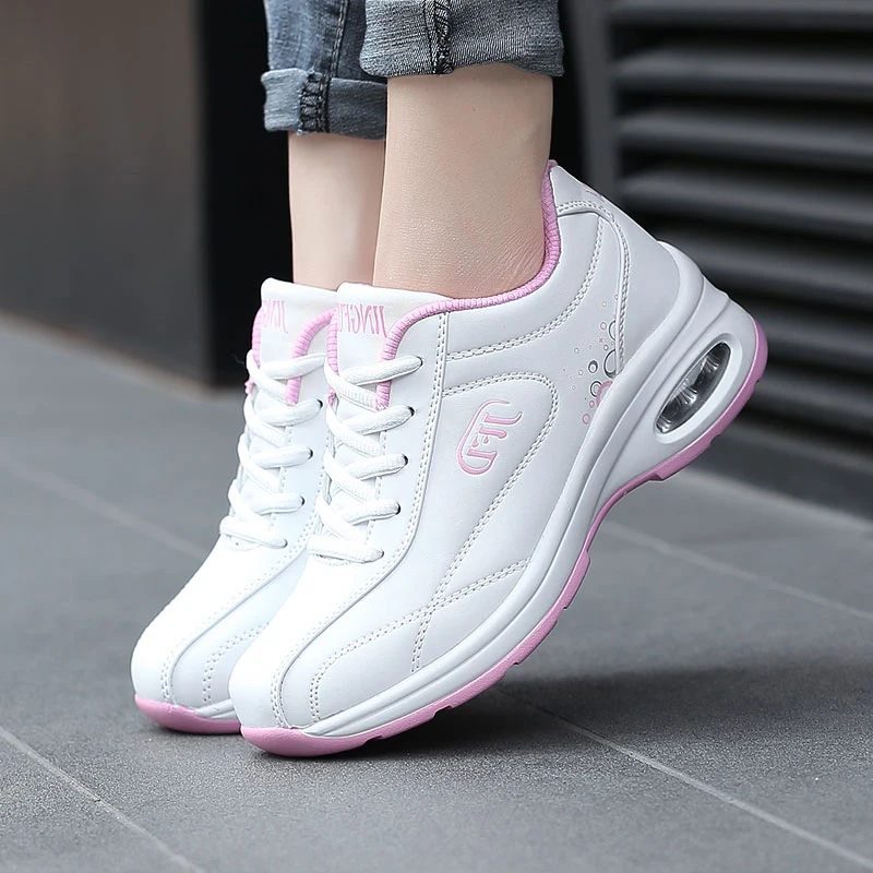 

Спортивная Женская прогулочная женская спортивная обувь на танкетке беговые кроссовки с воздушной подушкой женские кроссовки для женщин ...