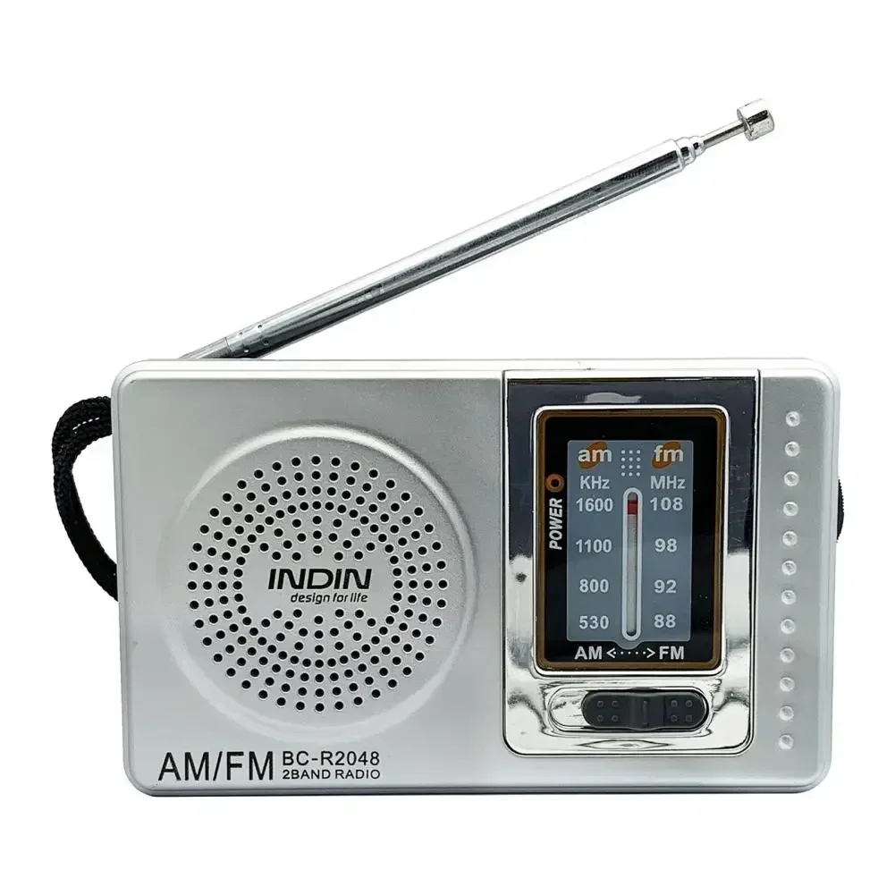 BC-R2048 Mini AM FM-радио 2-полосный радиоприемник портативное карманное радио динамик с