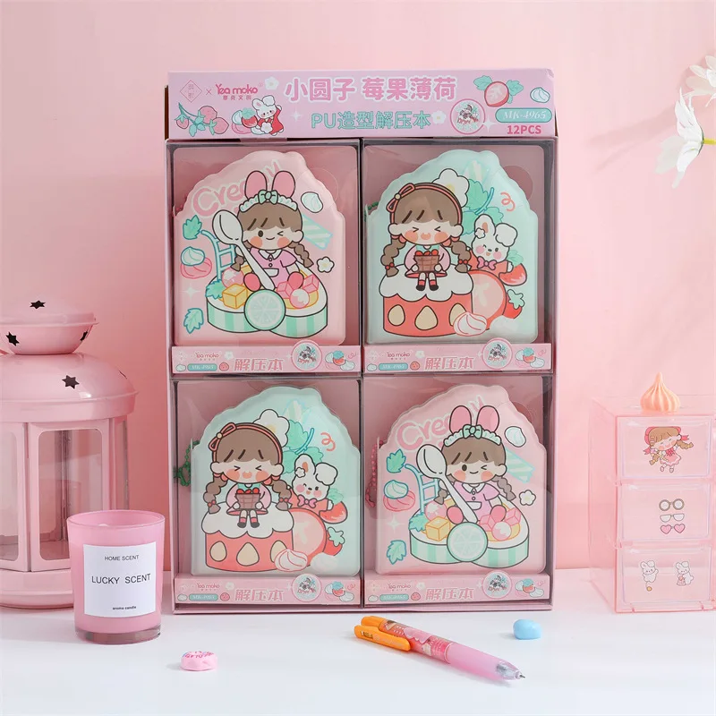 

12 шт./партия, маленькие портативные блокноты в виде кролика