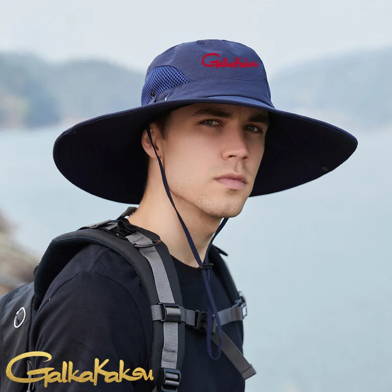 

Fisherman's Hats Men's Summer Big Brim Sun Hats Brand Outdoor Sports Fishing Mountaineering Sun Protection Cycling Travel Hats