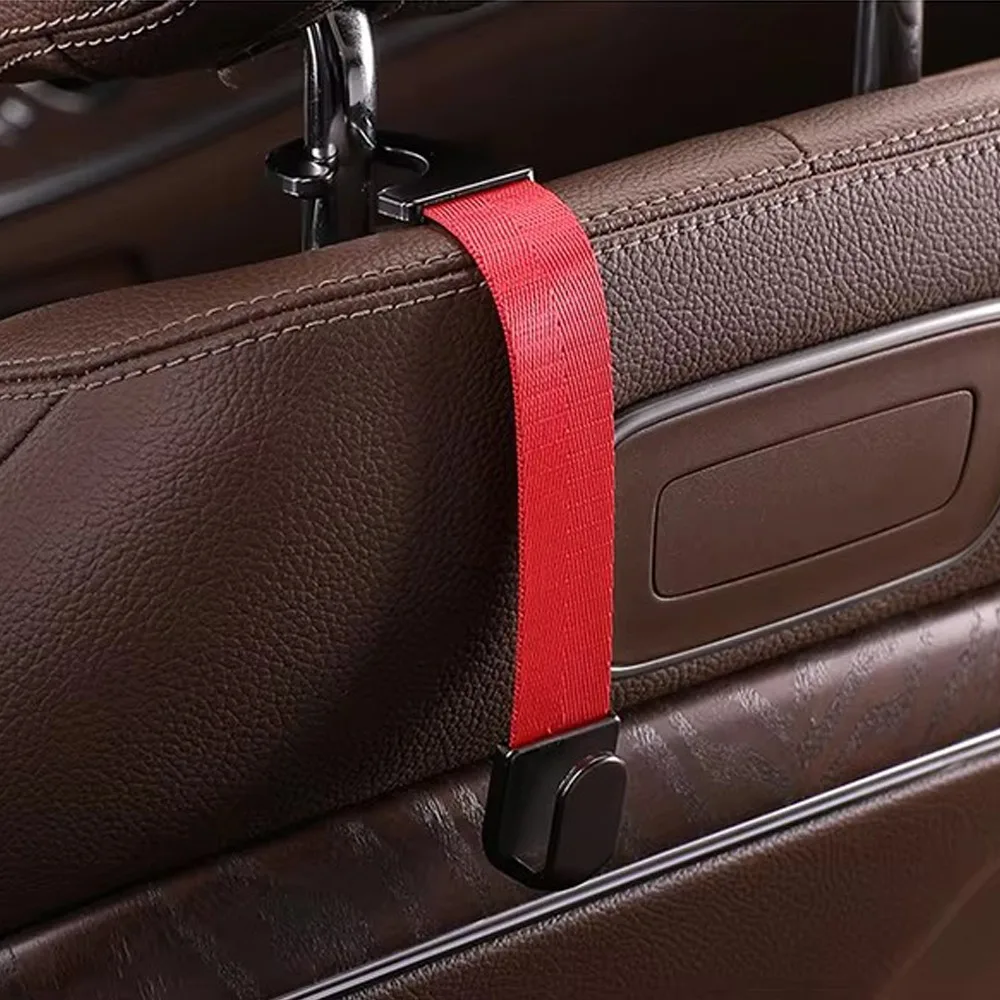 

Крючок для подголовника сиденья автомобиля из замши, износостойкий, простой в установке, металлический подвесной крючок, крючок для подвешивания спинки сиденья