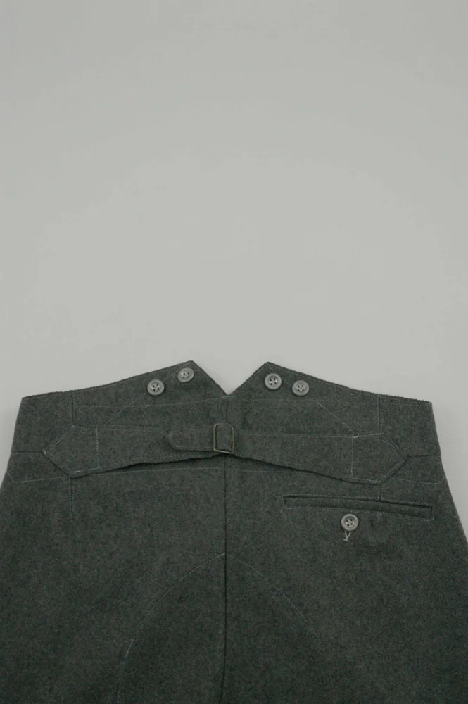 

GUWB-005 WWII German M36 stone grey wool trousers