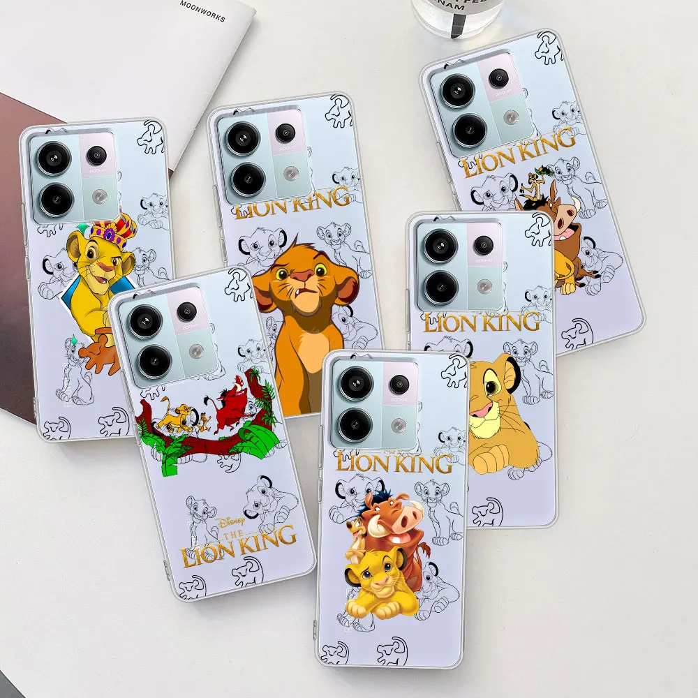 Чехол Disney Lion King Wild Boar для Xiaomi Redmi Note 12S 10 11 11S 13 9 12 Pro Plus 11T 11E прозрачный мягкий чехол