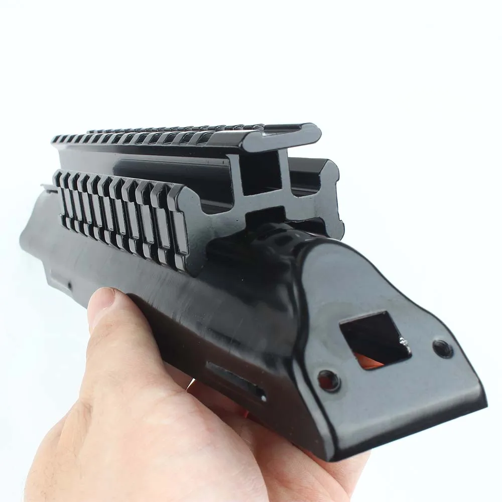 Тактическая система крепления Tactical AK47 Tri-rail Mount Integral Rail Picatinny Weaver Base Handguard Quad Receiver Top Cover Scope.