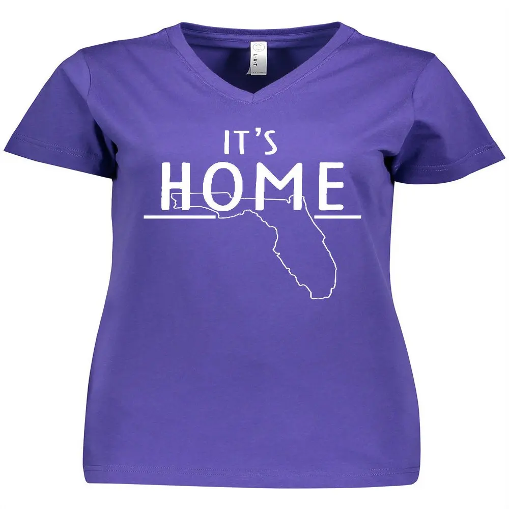 

Женская футболка с V-образным вырезом It's Home- State of Florida