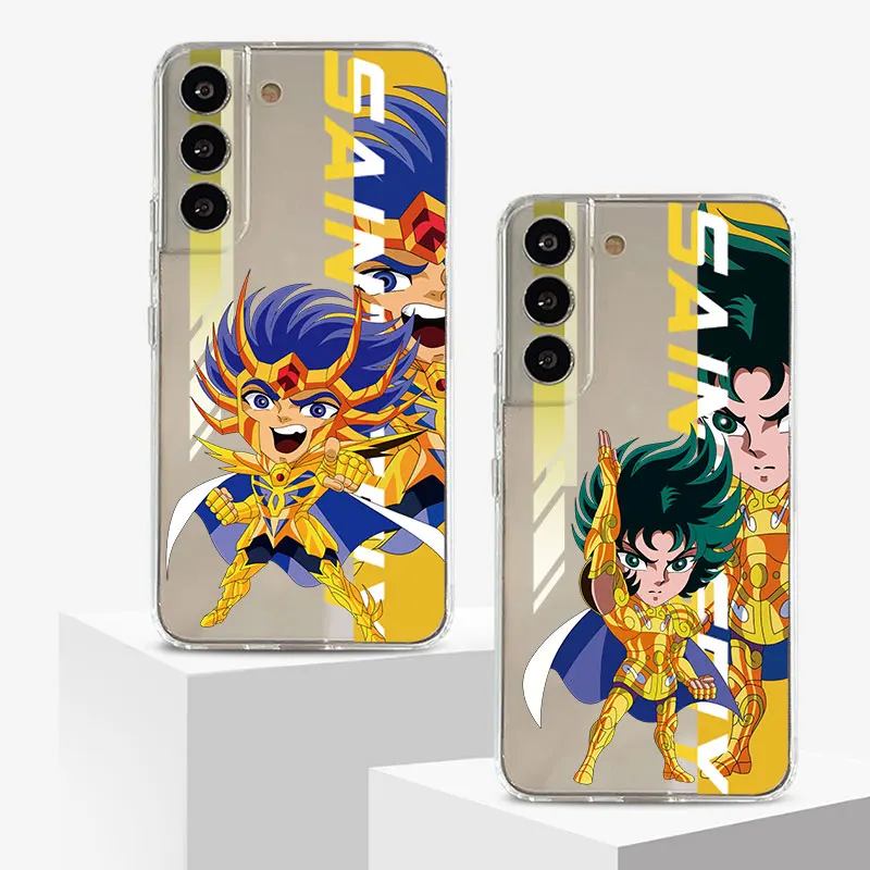 Фото Прозрачный Чехол аниме Saint Seiya для Samsung Galaxy S23 S22 S20 FE S21 S10 S9 Plus Note 20 Ultra 10 Lite, мягкий чехол для телефона из ТПУ №4