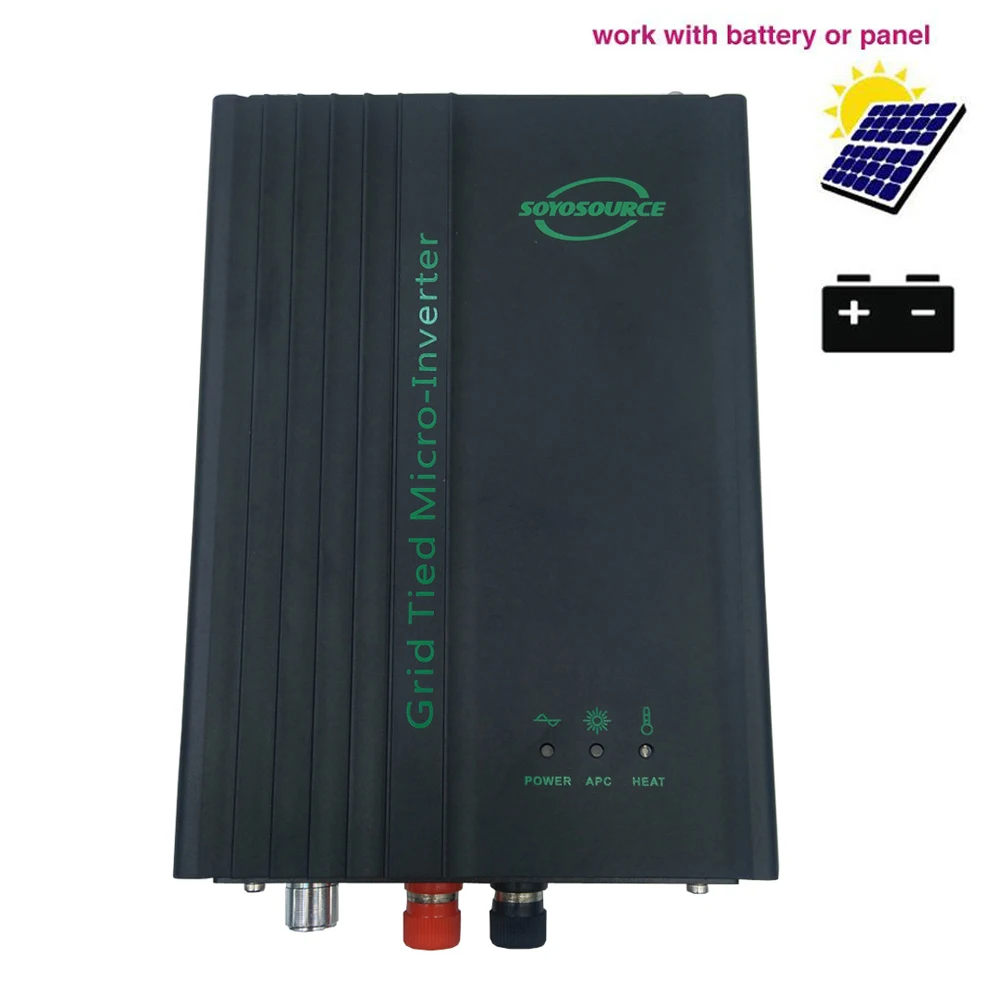 

600 Вт сетчатый инвертор с 24 В или 48 в Регулируемый разряд батареи Солнечная панель микро сетчатый инвертор MPPT чистая Синусоидальная волна CE