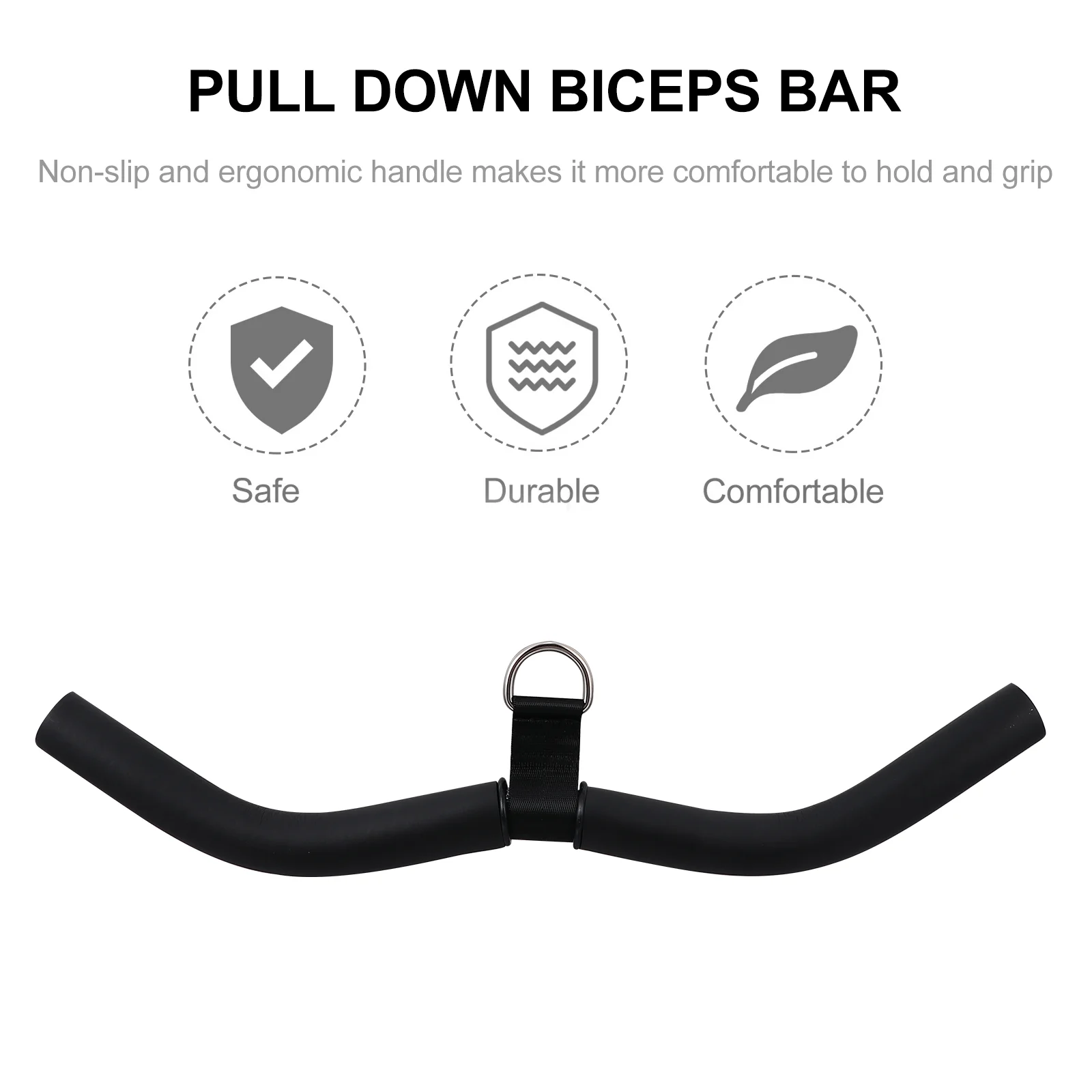 

1Pc Steel Fitness Bar Arm Biceps Triceps Muscle Trainer Exercising Bar