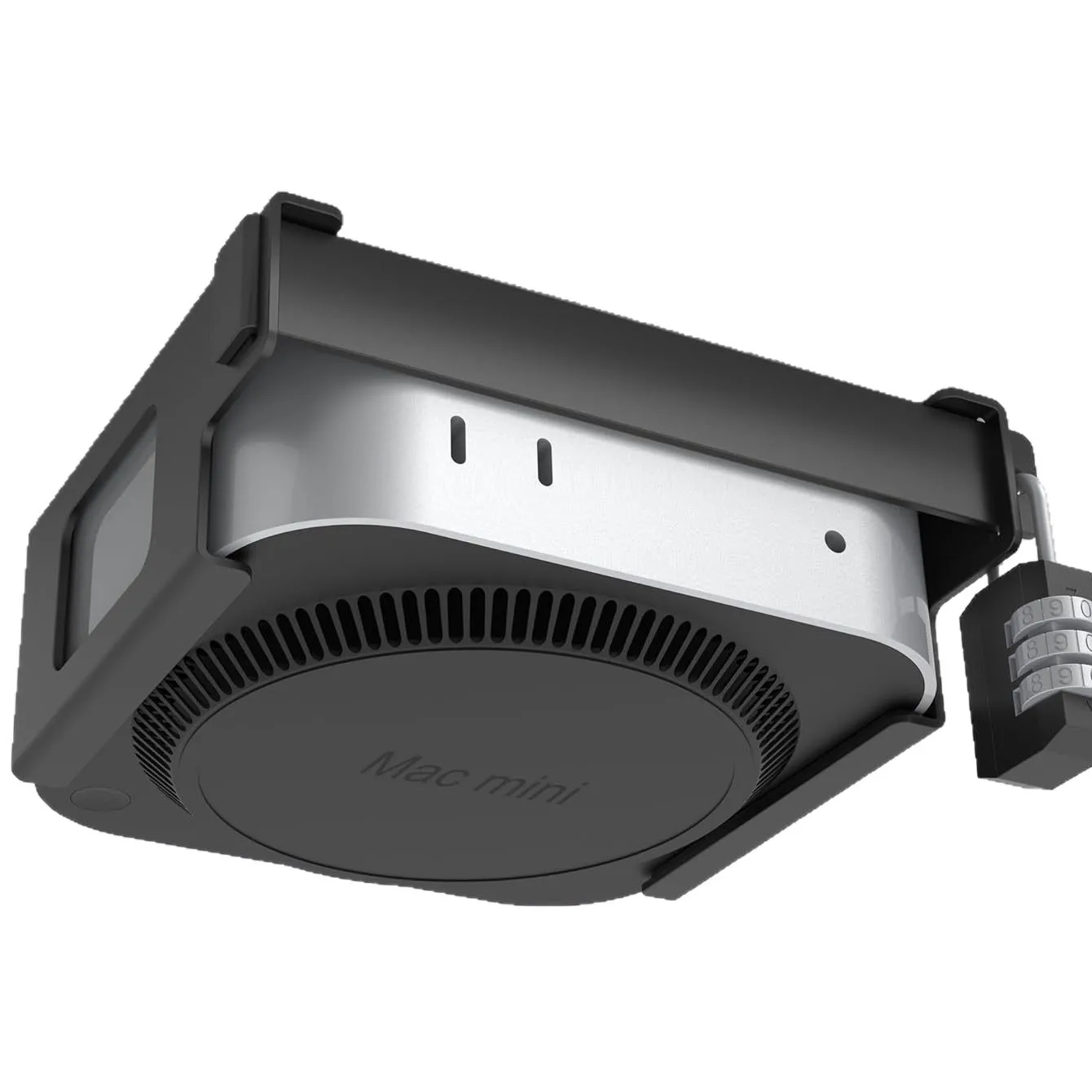 Металлическое крепление под стол для Mac Mini M4M4 Pro, кронштейн VESA с отверстием для антивандального замка, компактный скрытый держатель (art.: 3920da51afaf2) - 3920da51afaf2