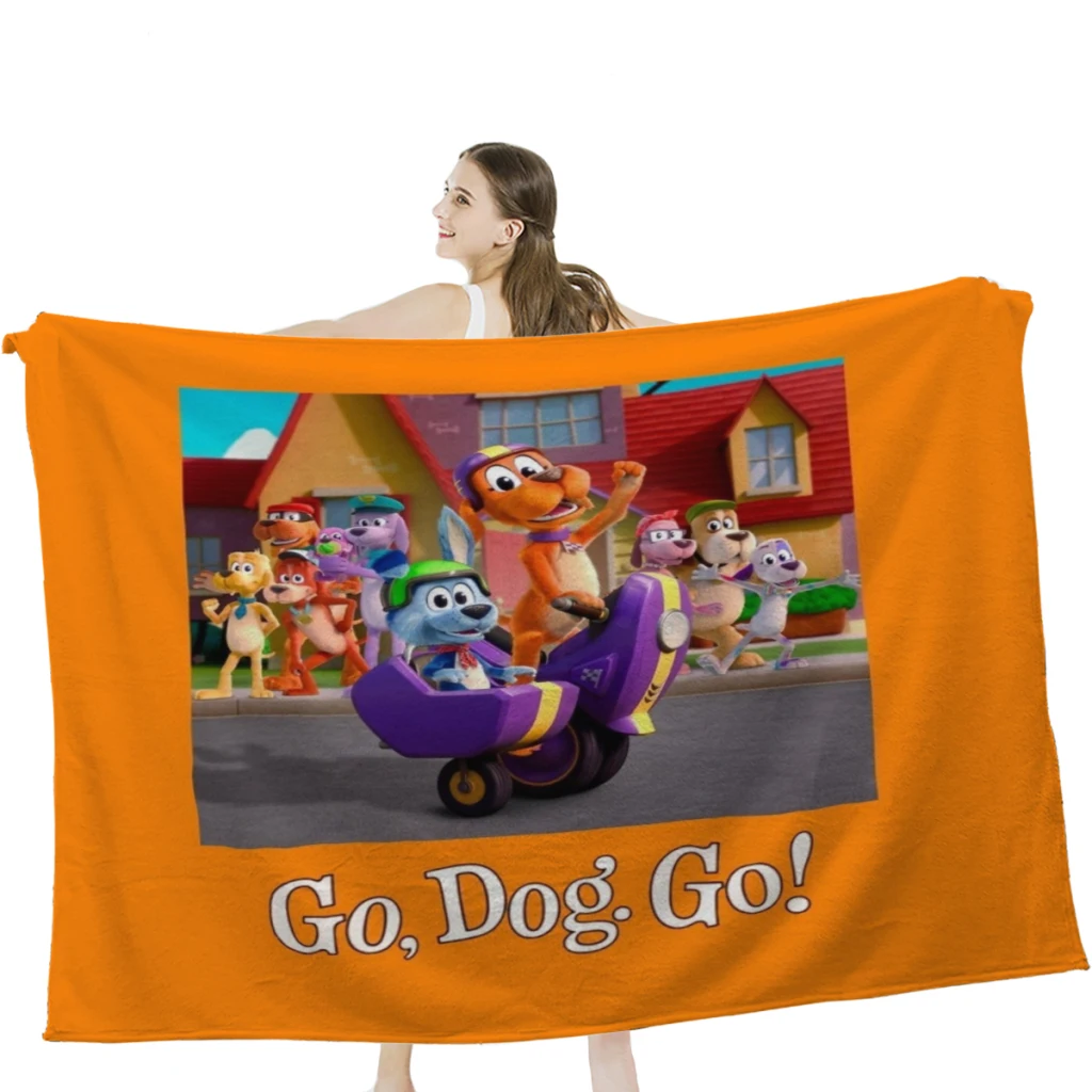 

Go, Dog. Go! Throw Blanket Soft Velvet Blanket Camping ,Travel Bedding Blanket