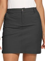 women tennis skirt golf skort outdoor skort upf 50 quick dry zip pockets active woven skirts hiking tennis golf workout sport