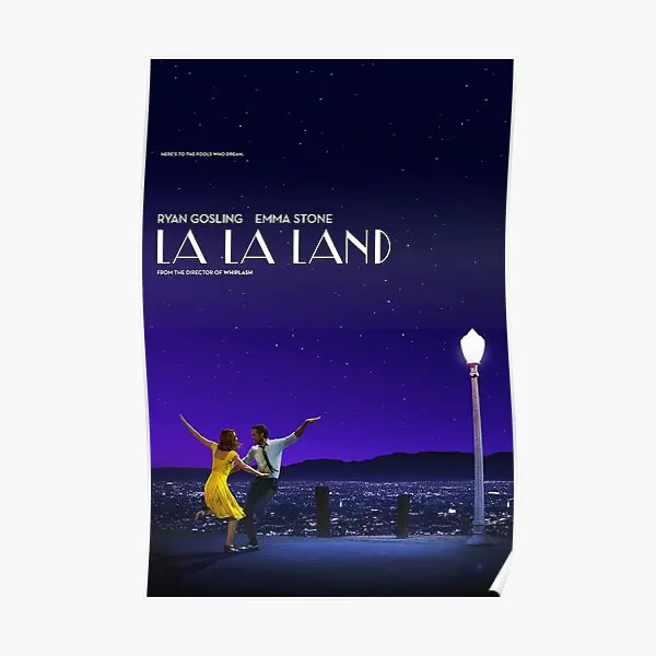 

Настенный постер La Land с изображением дома, современное винтажное художественное оформление, забавное украшение для комнаты, без рамки