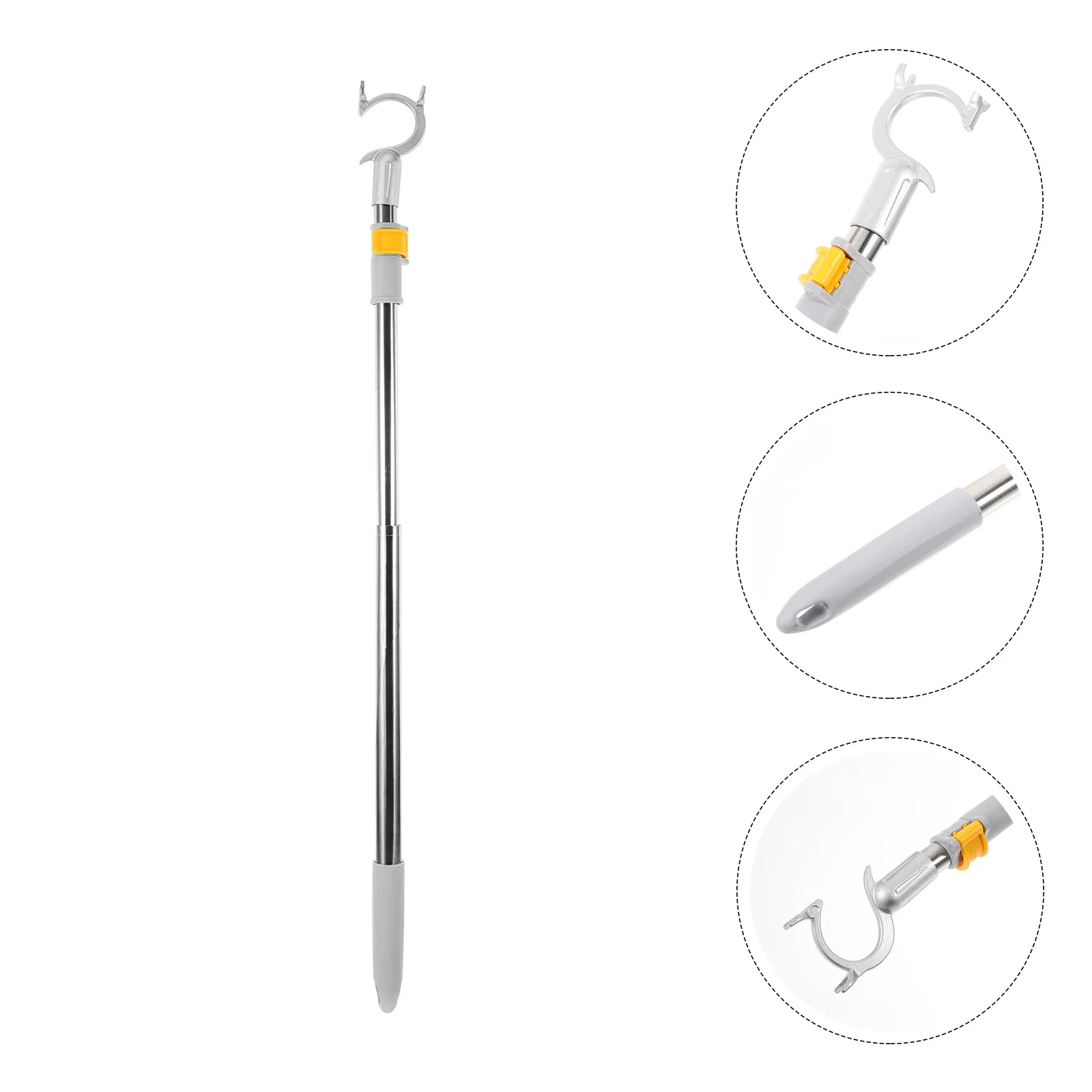 

Wardrobe Reach Closet Pole Adjustable Garment Retractable Clothing Clothesline Rod