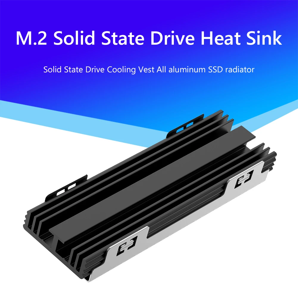

Aluminum Cooling M.2 SSD Heat Sink Thermal Pads Heat Dissipation for M.2 2230 2280 NGFF PCIE NVME Solid State Hard Disk Radiator