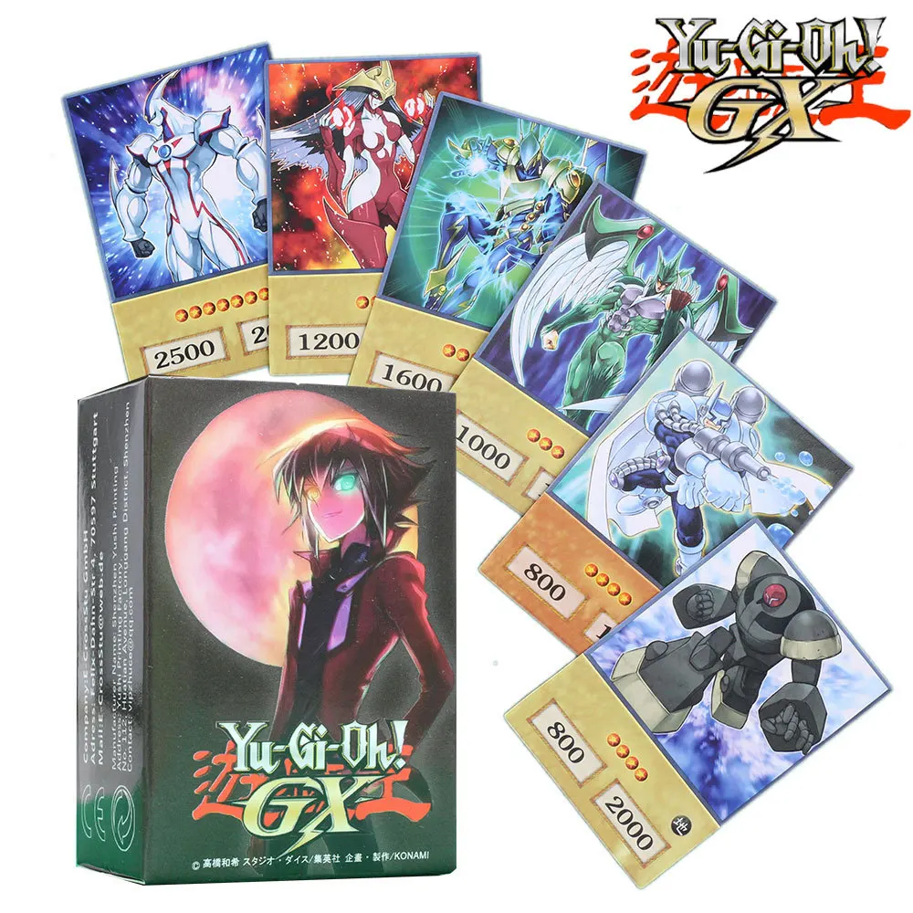 

100Pcs Yu-Gi-Oh Anime Green-Eyed White Dragon Diy Cards Dueling Monsters Blue Eyes Dark Magician Board Game Collection Card