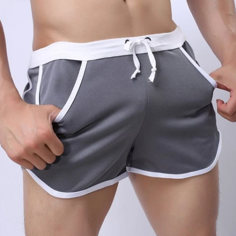 

Breathable Quick Dry Training Fitness Jogging Shorts for Men New Summer Casual Surfing Beach Swimming Pocket Trunks Shorts Male
