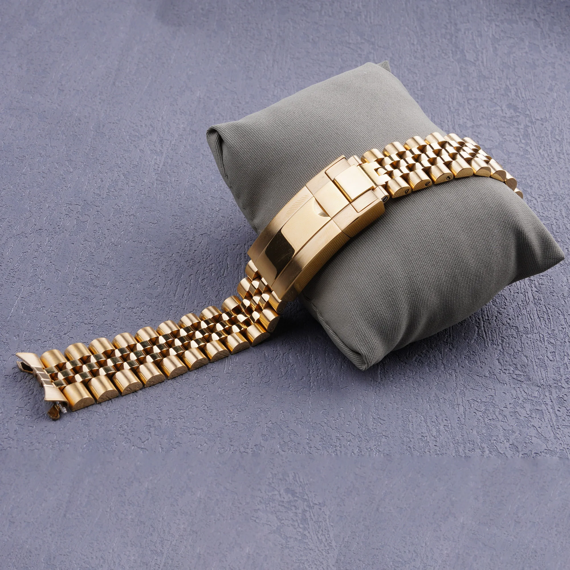 19mm Silver Gold Hollow Curved End Solid Screw Links Watch Band Jubilee strap For Seiko 5 SNXS73 75 7SNXS80 SNXS81 SNXF05 SNXG47