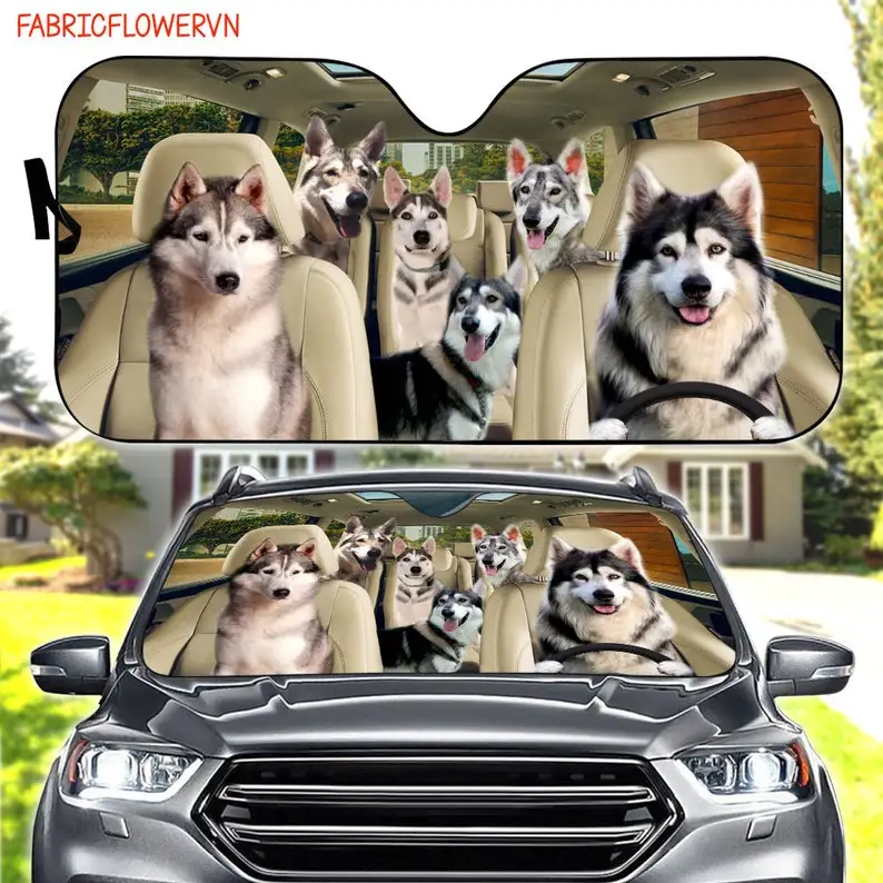 

Northern Inuit Do Car Sunshade, Dog Car Decoration, Dog Windshield, Dog Lovers Gift, Dog Car Sunshade, Gift For Mom, Gift For Da