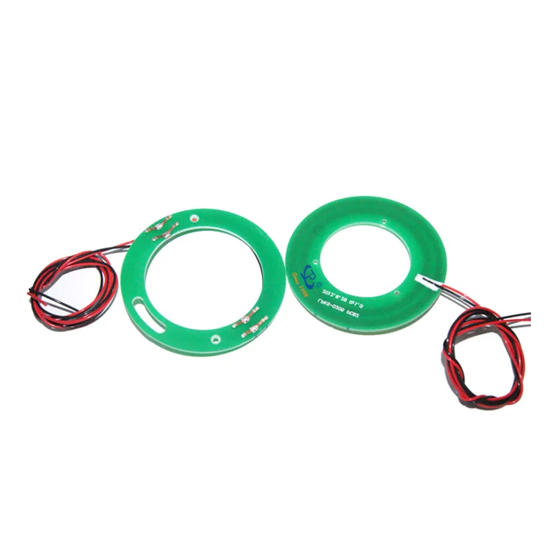 

Flat electrical slip rings hole size 46mm 2 circuit 5A,small volume customizable