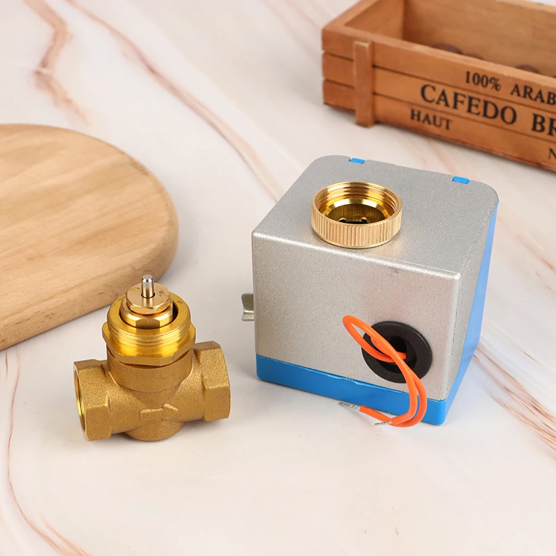 Электрический двухходовой клапан DN15 1 шт. для кондиционирования воздуха с