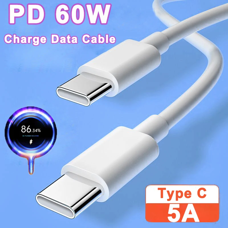 PD 60 Вт Кабель для быстрой зарядки и передачи данных Тип C кабель для iPad Pro Samsung MacBook Ipad Pro Xiaomi Huawei зарядное устройство для телефона USB шнур