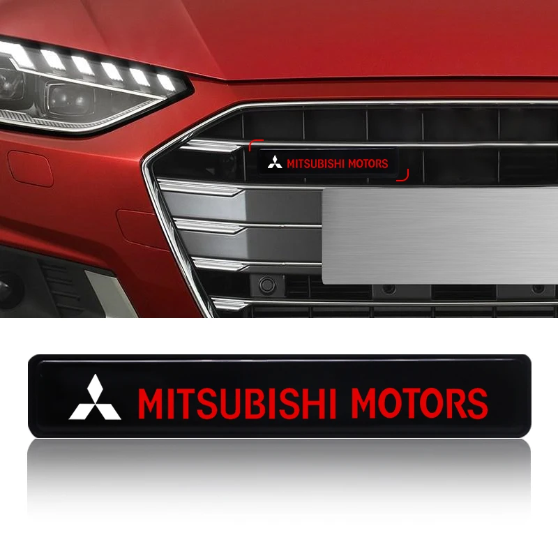 

1pcs Car Styling Front Hood Grille Emblem LED Decorative Light for Mitsubishi Lancer ASX Mirage Pajero Sport Xpander Attrage