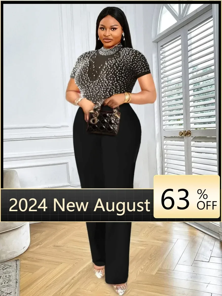 Элегантные комбинезоны и для женщин с круглым вырезом короткими рукавами