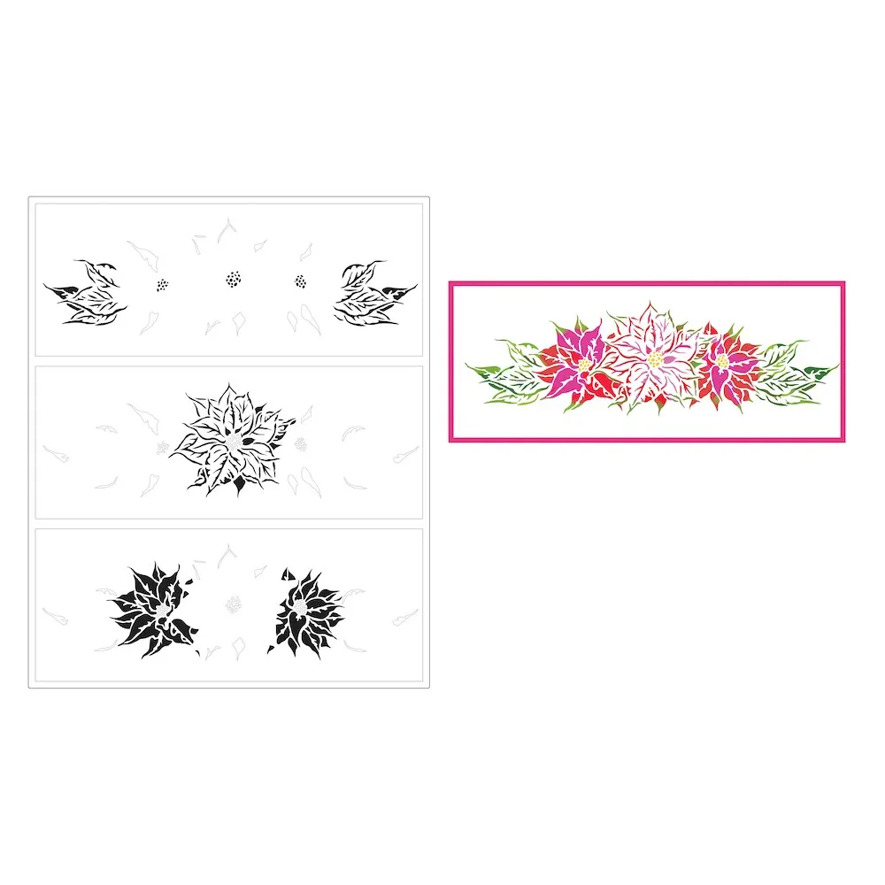 

Beautiful Flowers Stencil Scrapbook Diary Decoration Embossing Template DIY Greeting Card Handmade 2022