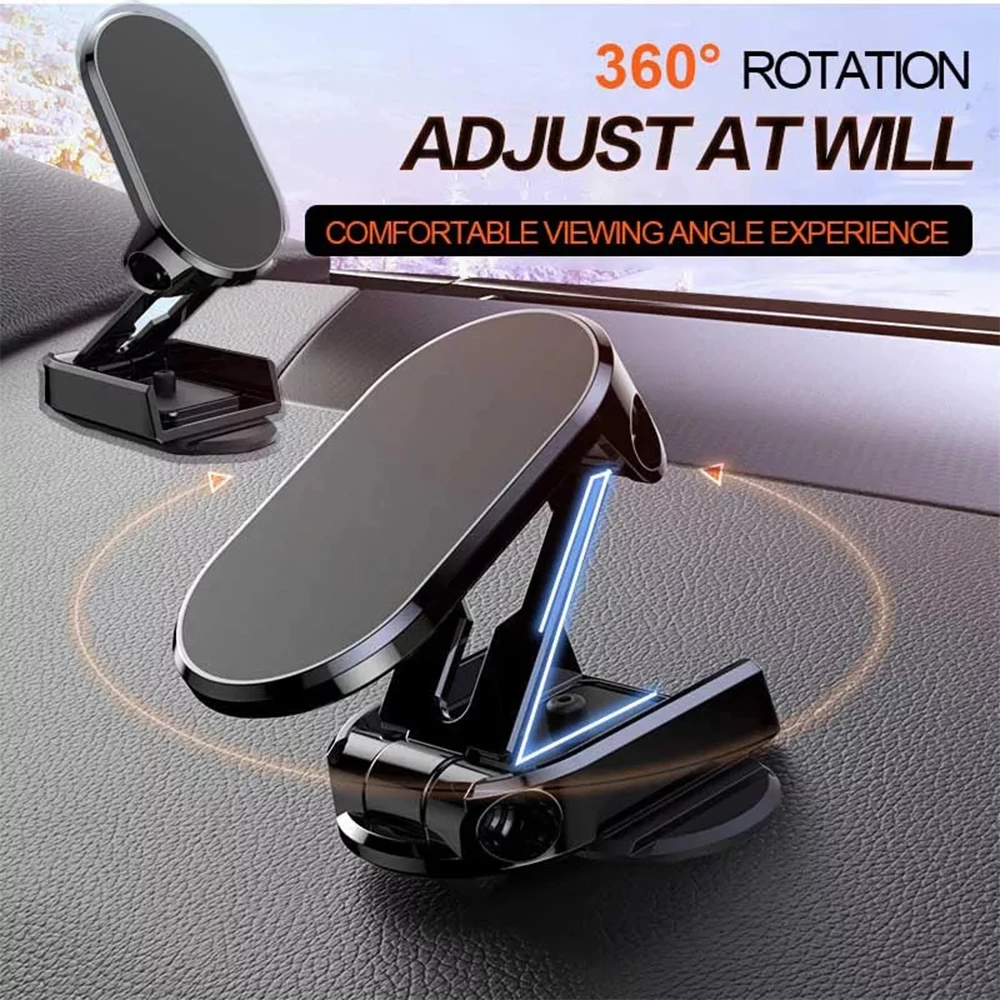

New Strong Magnetic Folding Phone Holder 360° Rotation Car Phone Holder Cell Phone Automobile Cradles For Car Car Phone Mount