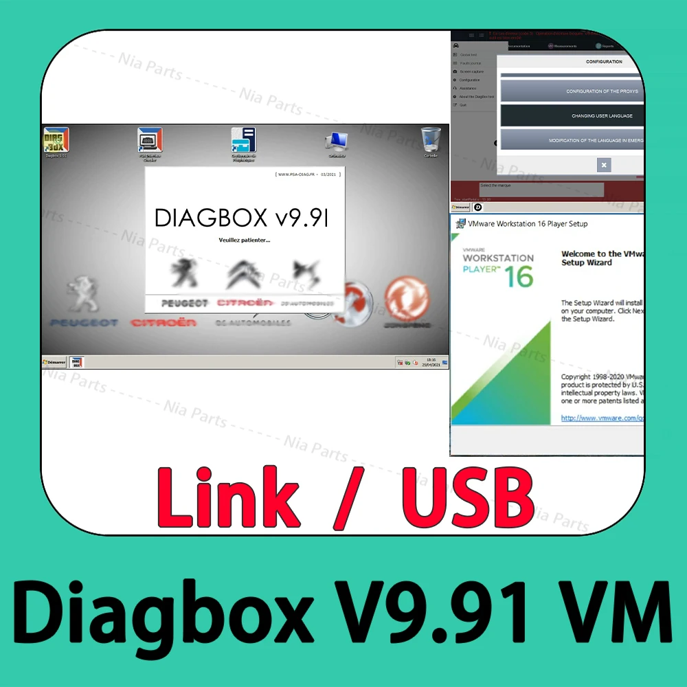 Программное обеспечение PP2000 Diagbox 9 91 инструменты для ремонта VM обслуживания