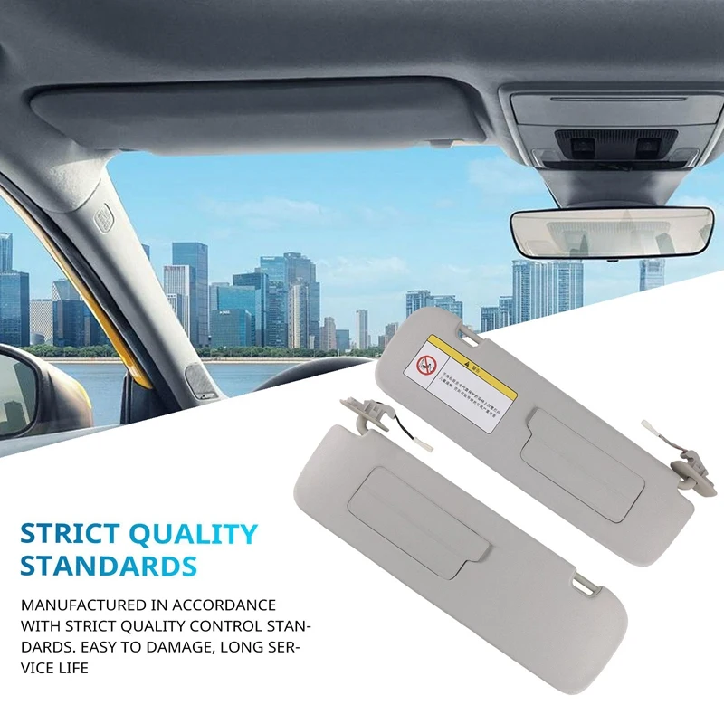 Левый и правый автомобильный солнцезащитный козырек косметическое зеркало для