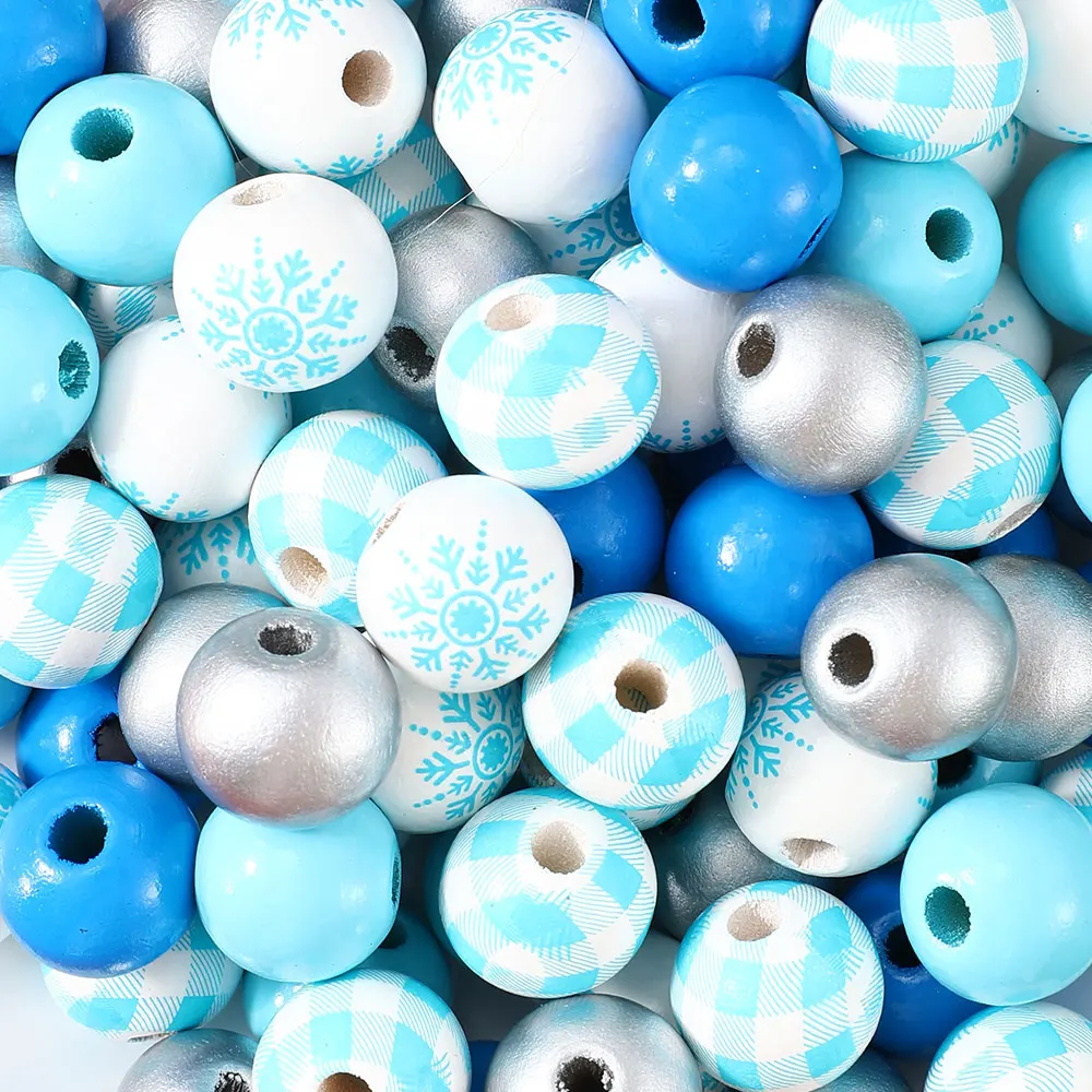 Бусины деревянные для украшения дома 16 мм 50 шт. |