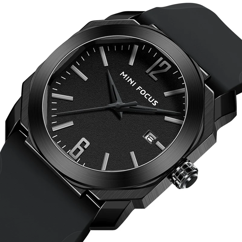 

Casual Fashion Men's Watch Waterproof Calendar Silicone Band Men's Watch