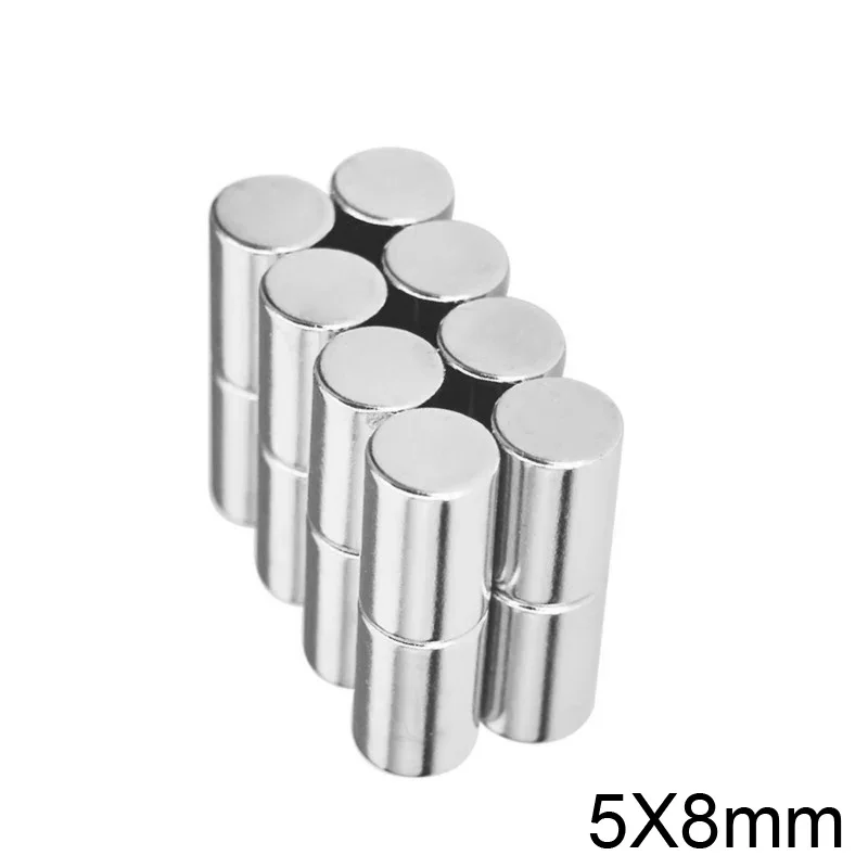5x8 Сильный дисковый магнит Неодимовые магниты 5 мм x 8 Поиск Маленький Маленькие