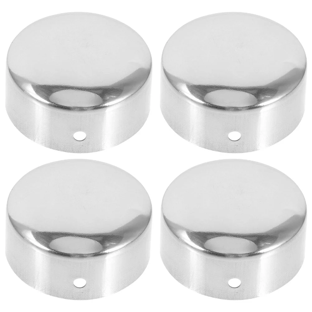 

4pcs Stair End Caps Handrail Stairs Post End Caps Stair Handrail Metal Sealing Caps