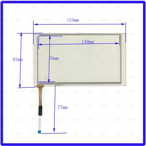 Сенсорная панель ZhiYuSun KDT-4058 для автомобильного DVD