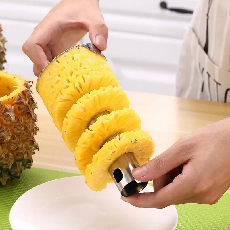 

Kitchen gadgets stainless steel pineapple peeling knife automatic peeling pineapple peeling knife picker tool peeler