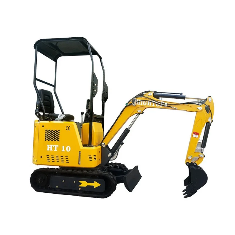 1ton excavator hydraulic mini digger for construction fish pond digging with optional attachment