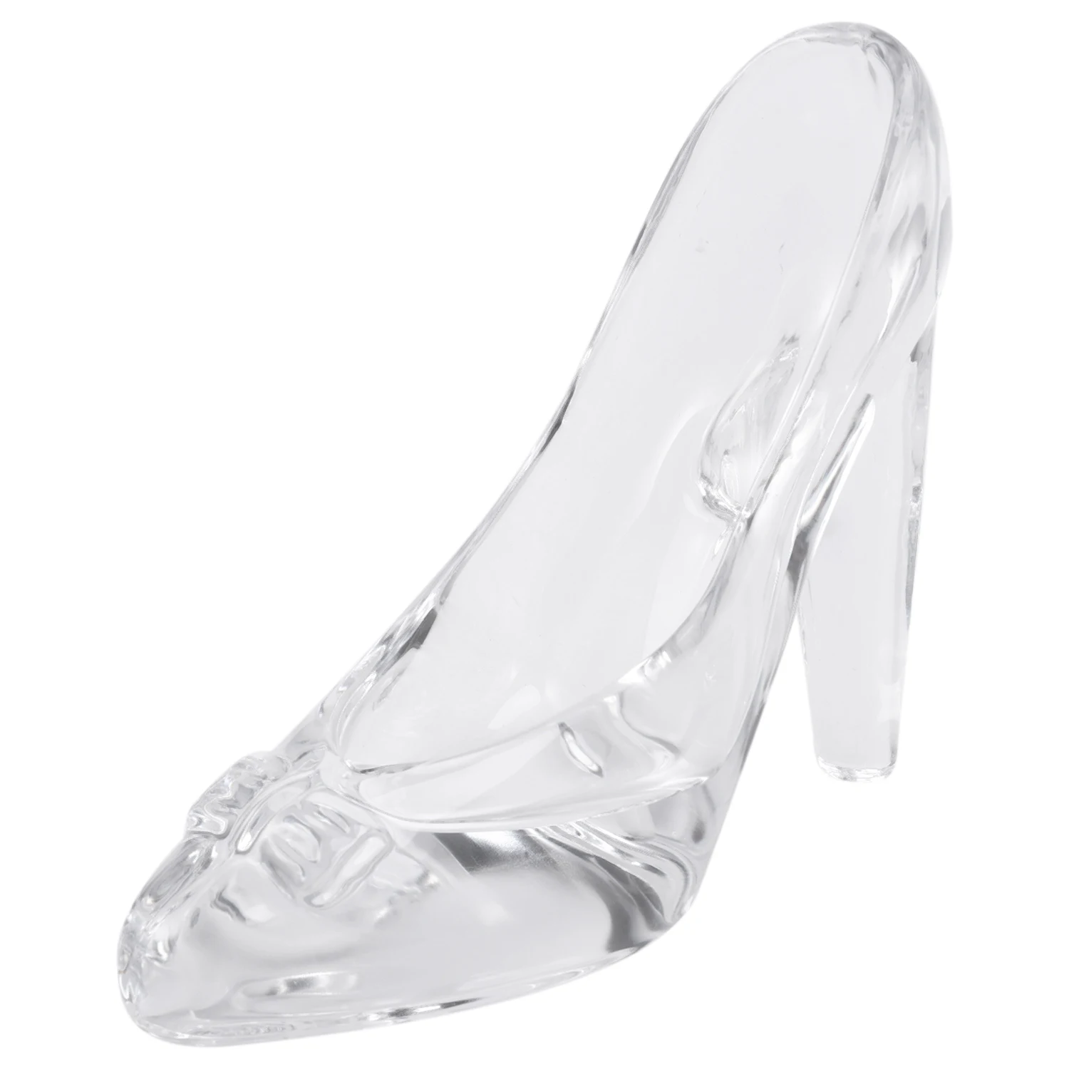 

Crystal Shoes Glass Birthday Gift Home Decor Cinderella High-Heeled Shoes Wedding Shoes Figurines Miniatures Ornament
